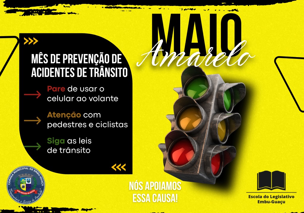 🚦 Maio Amarelo: juntos pela vida no trânsito! 💛