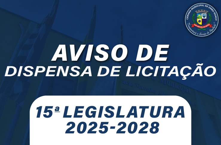 Aviso de Dispensa de Licitação nº 011/2025