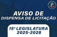 Aviso de Dispensa de Licitação nº 011/2025