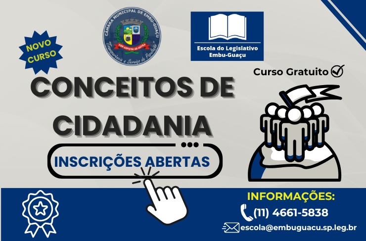 CURSO "CONCEITOS DE CIDADANIA" – ESCOLA DO LEGISLATIVO 