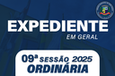 EXPEDIENTE 9ª SESSÃO ORDINÁRIA EXPEDIENTE 9ª SESSÃO ORDINÁRIA