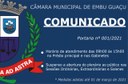 HORÁRIO DE EXPEDIENTE DA CÂMARA HORÁRIO DE EXPEDIENTE DA CÂMARA