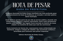 NOTA DE PESAR