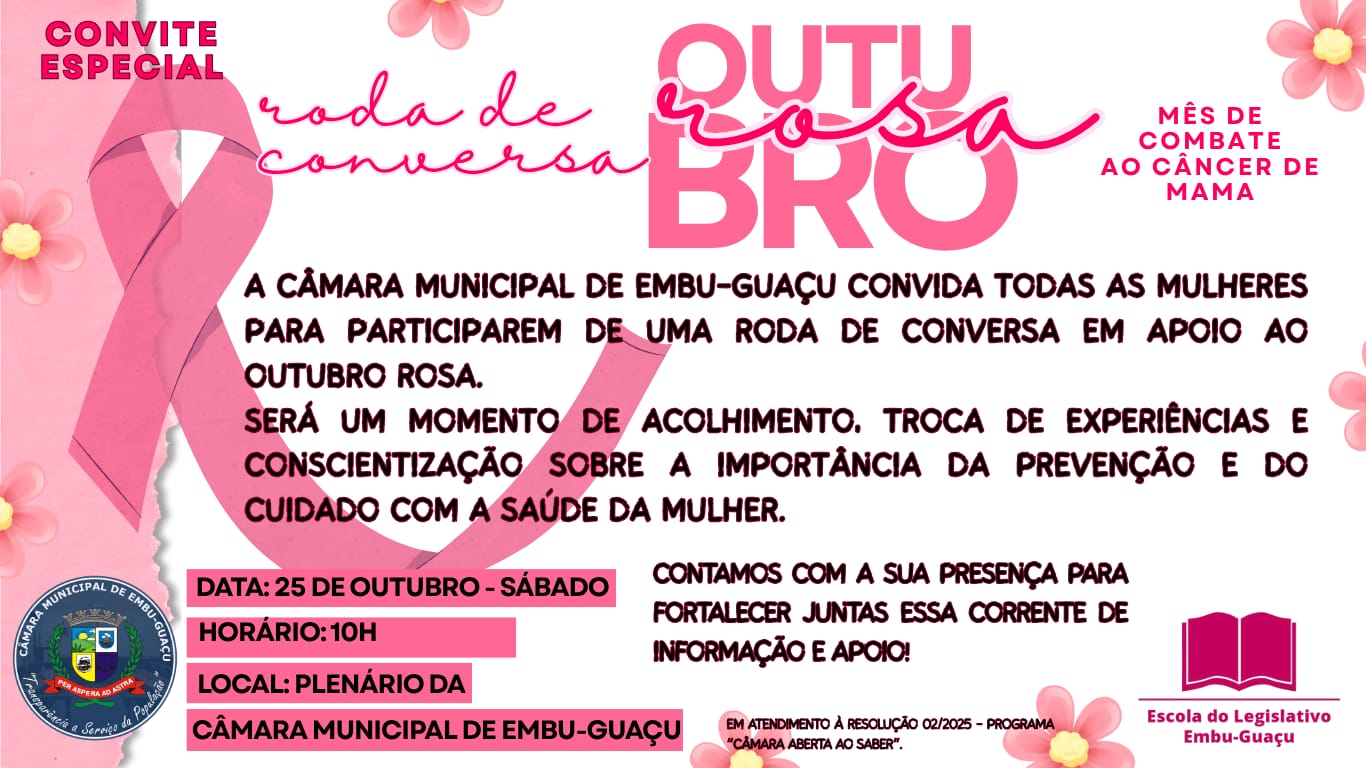 RODA DE CONVERSA OUTUBRO ROSA